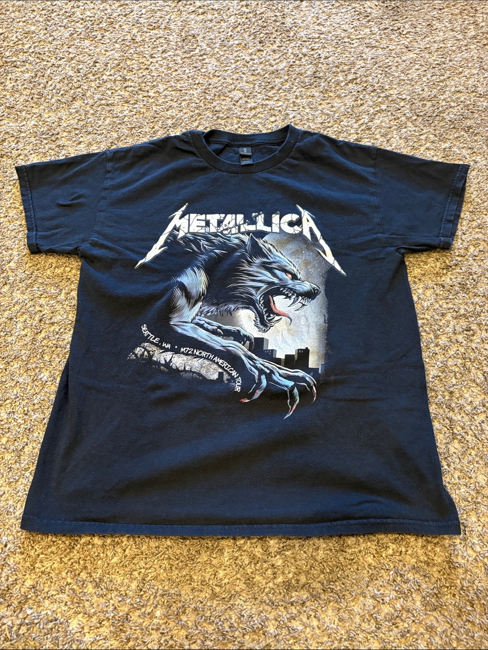 Metallica Seattle Lumen Field 2024 concert T-shirt